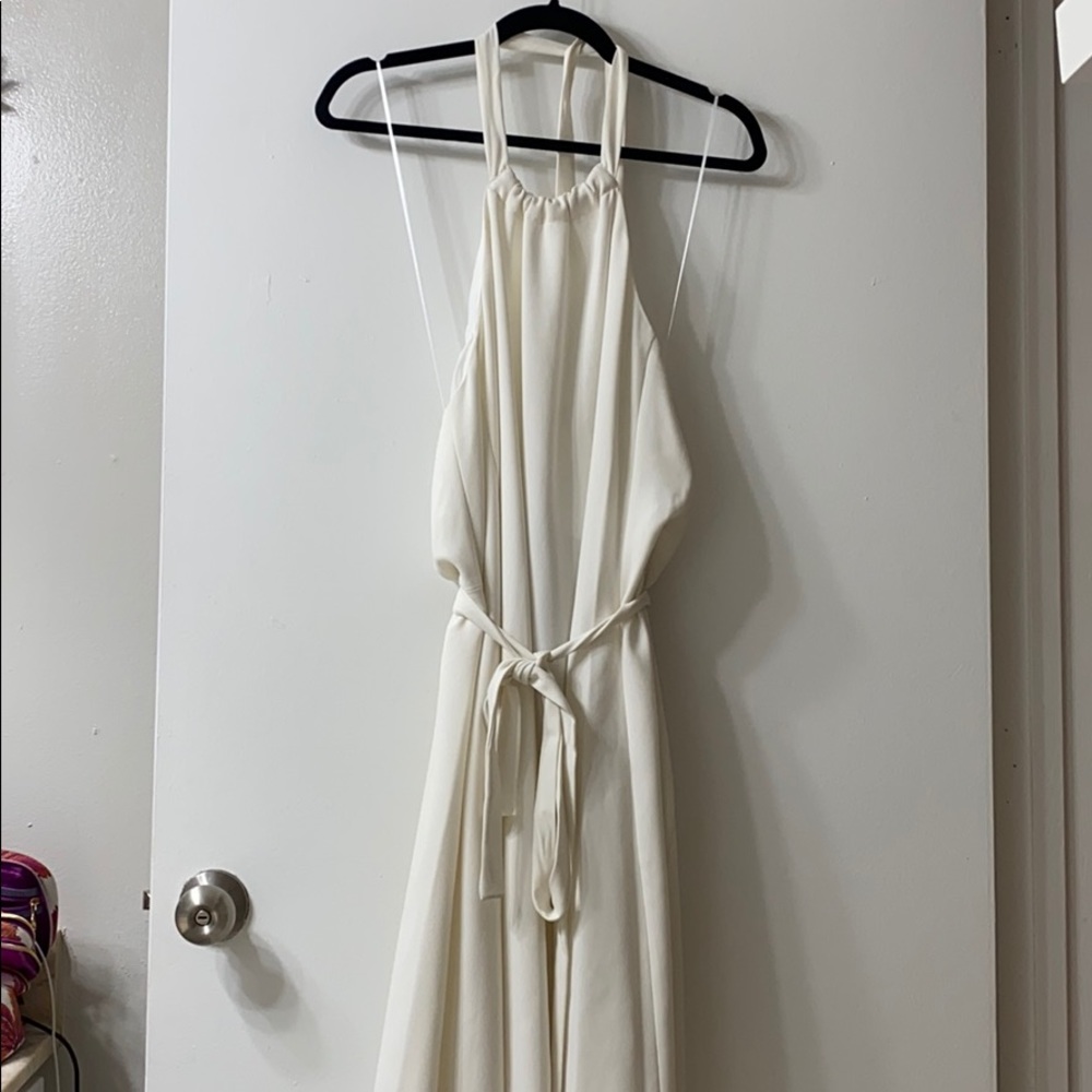 COPY - Theory Naylinr R Ivory Elevate Crepe Dress